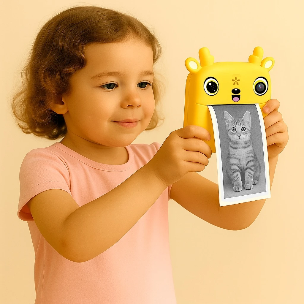 SNAPI DJEČJA KAMERA S TERMALNIM PRINTEROM FOTOGRAFIJA/ŽUTA