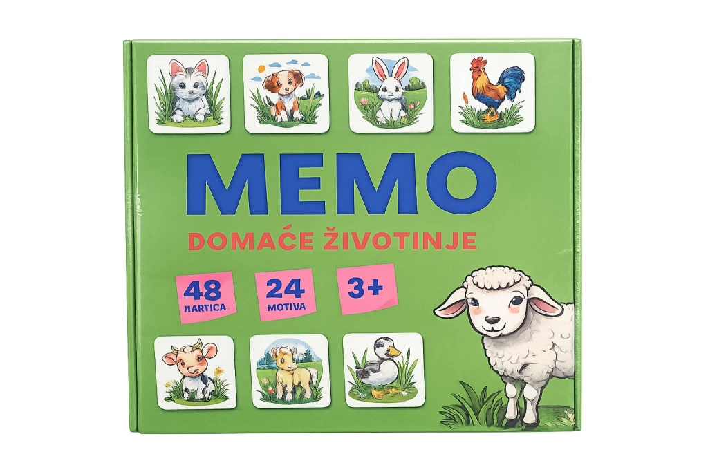 DRUSTVENA IGRA MEMO DOMACE ZIVOTINJE BR.