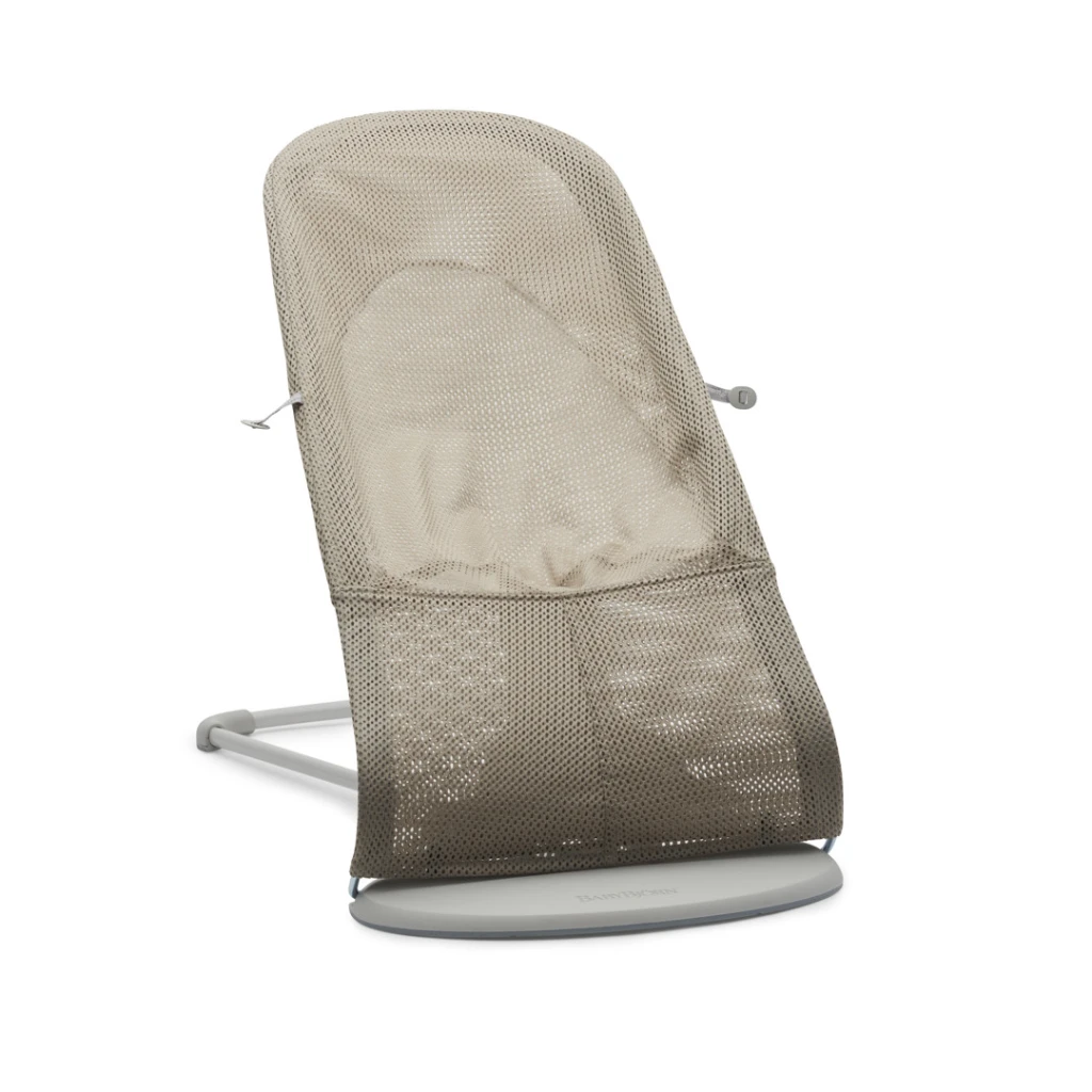 BABYBJORN BLISS MESH LEŽALJKA SAND GREY BEIGE/WHITE