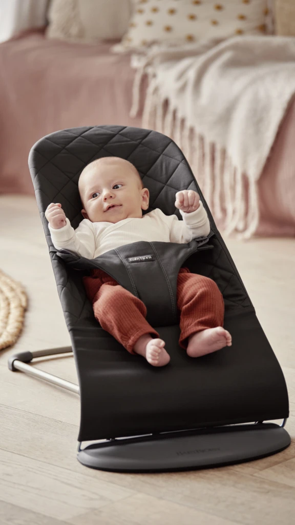 BABYBJORN BLISS COTTON CLASSIC QUILT LEŽALJKA-BLACK