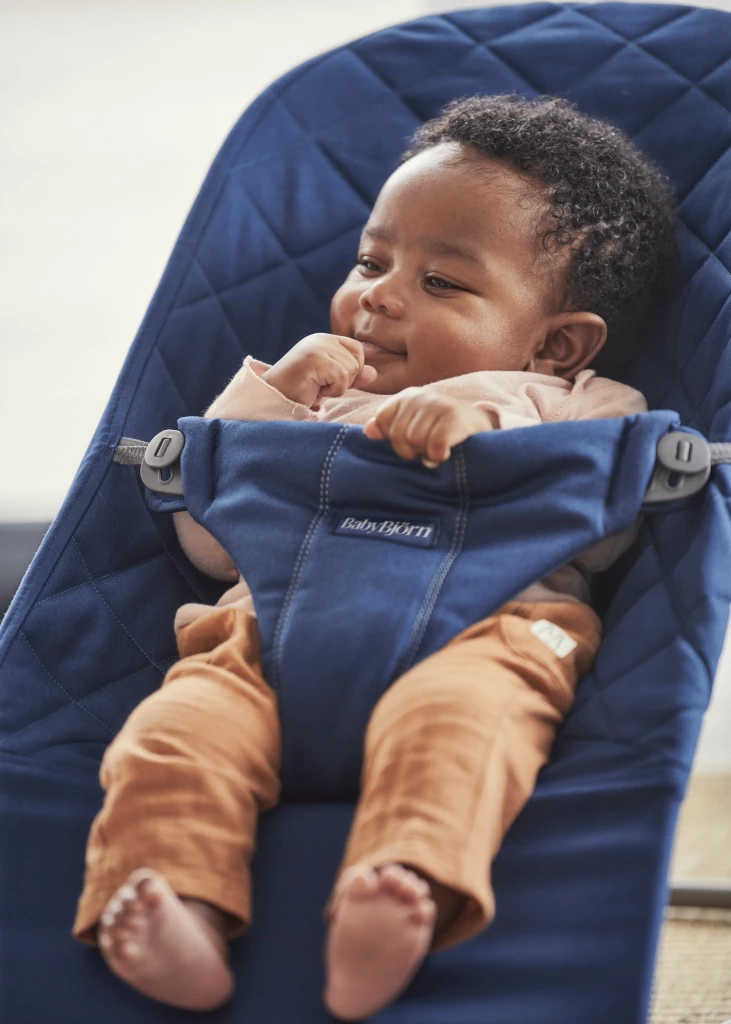 BABYBJORN BLISS WOVEN CLASSIC QUILT LEŽALJKA, MIDNIGHT BLUE