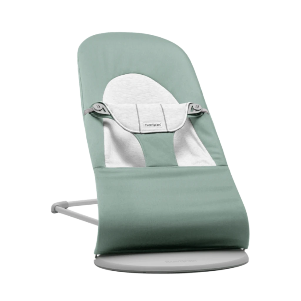 BABYBJORN BALANCE SOFT WOVEN/JERSEY LEŽALJKA, LIGHT SAGE-GRE