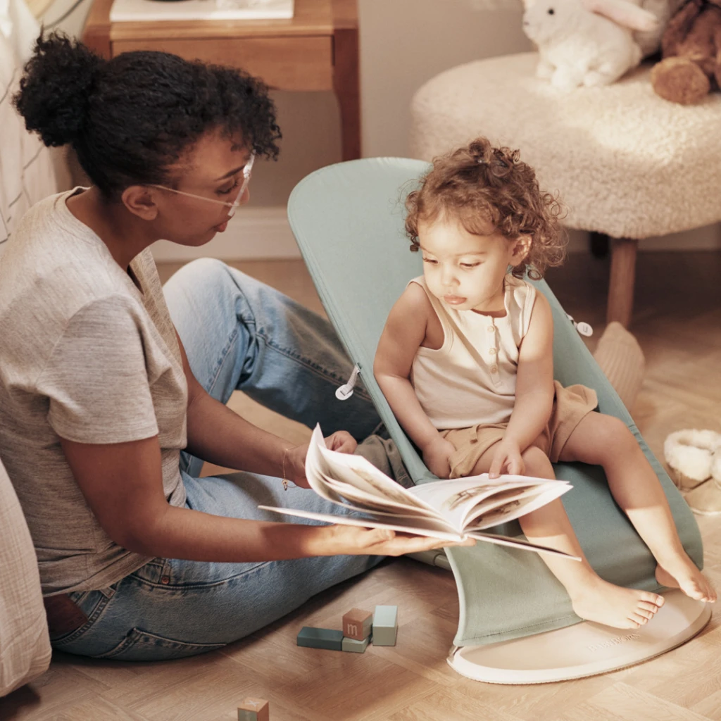 BABYBJORN BALANCE SOFT WOVEN/JERSEY LEŽALJKA, LIGHT SAGE-GRE