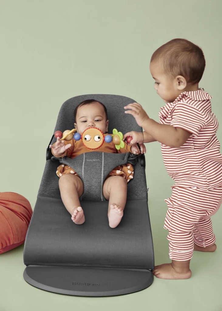 BABYBJORN BLISS 3D JERSEY LEŽALJKA, CHARCOAL-GREY