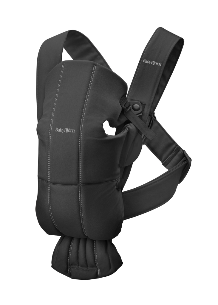 BABYBJORN MINI KENGUR, WOVEN, BLACK