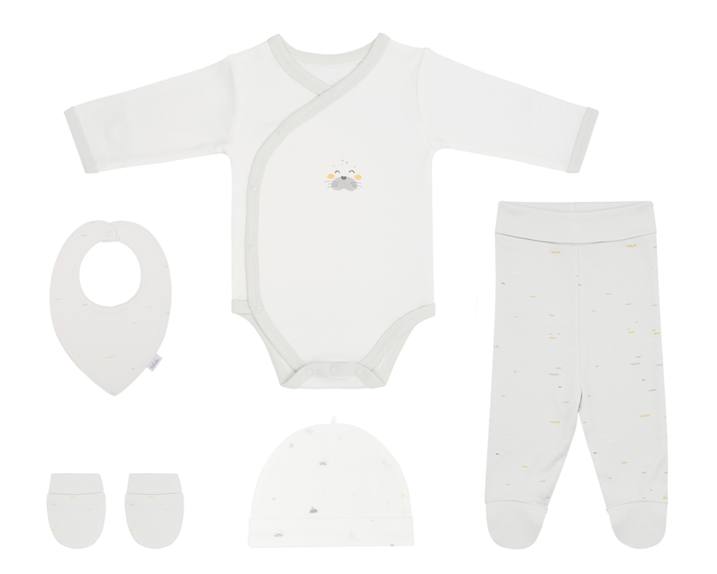 KIKKA BOO SET ZA NOVOROĐENČE 5 DIJELOVA, SEALLY ME
