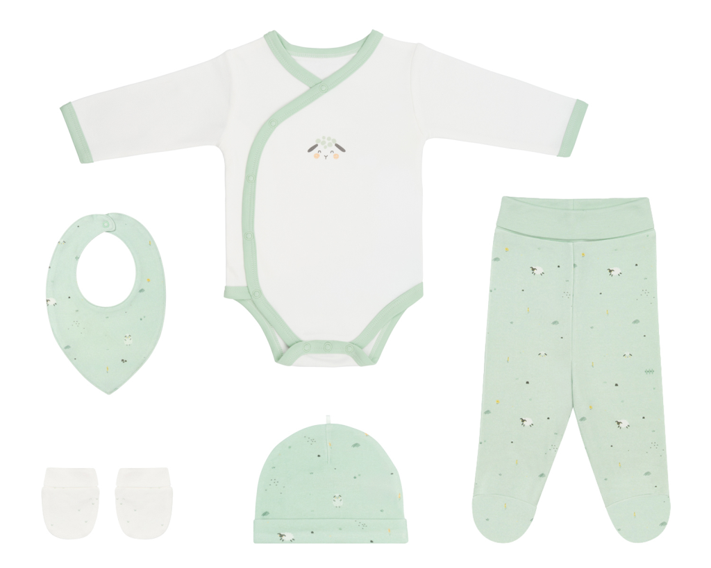 KIKKA BOO SET ZA NOVOROĐENČE 5 DIJELOVA, SLEEPY SHEEP