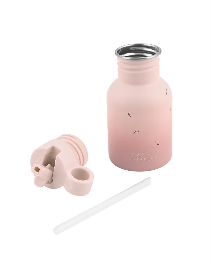KIKKA BOO BOČICA SA SLAMKOM FLORA 350ML, BLUSH