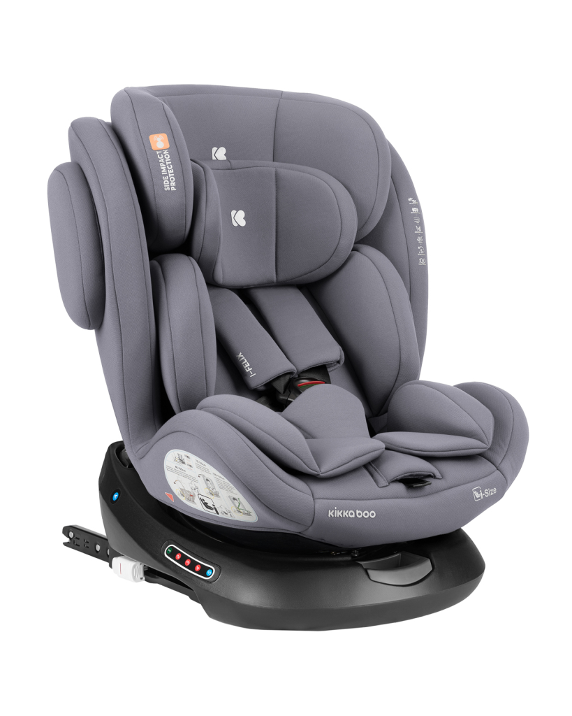 KIKKA BOO AUTOSJEDALICA I-FELIX,I-SIZE,40-150CM,LIGHT GREY