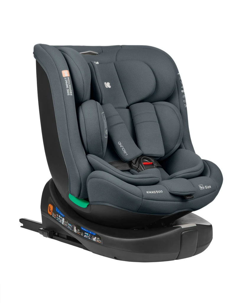 KIKKA BOO AUTOSJEDALICA I-ROUND,I-SIZE,40-150CM,DARK GREY