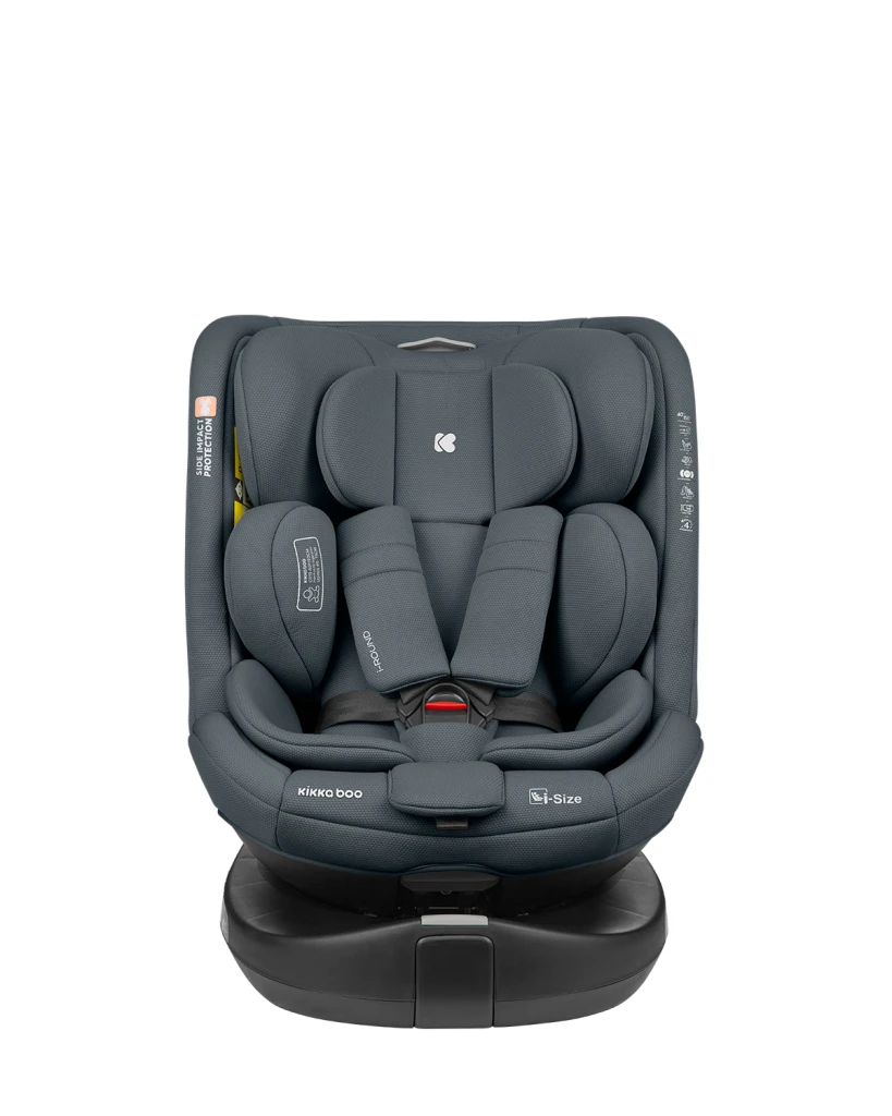 KIKKA BOO AUTOSJEDALICA I-ROUND,I-SIZE,40-150CM,DARK GREY
