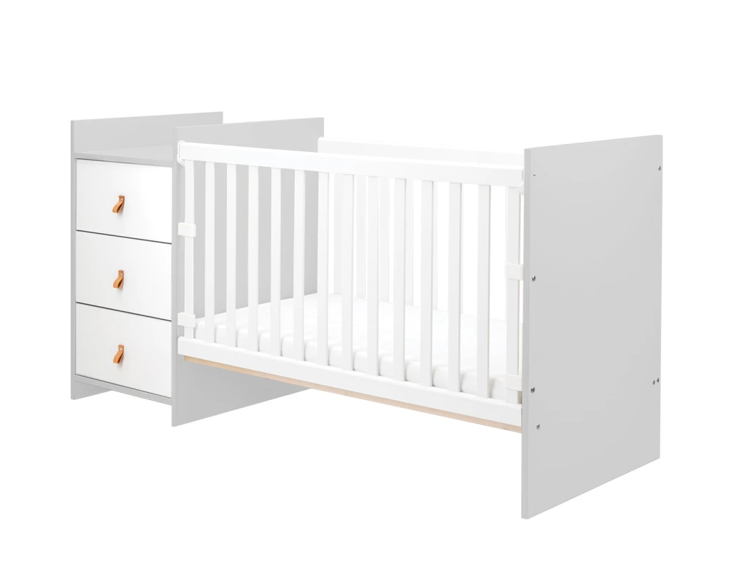 KIKKA BOO KREVETIĆ S KOMODOM ZA PRESVLAČENJE ILANA, GREY