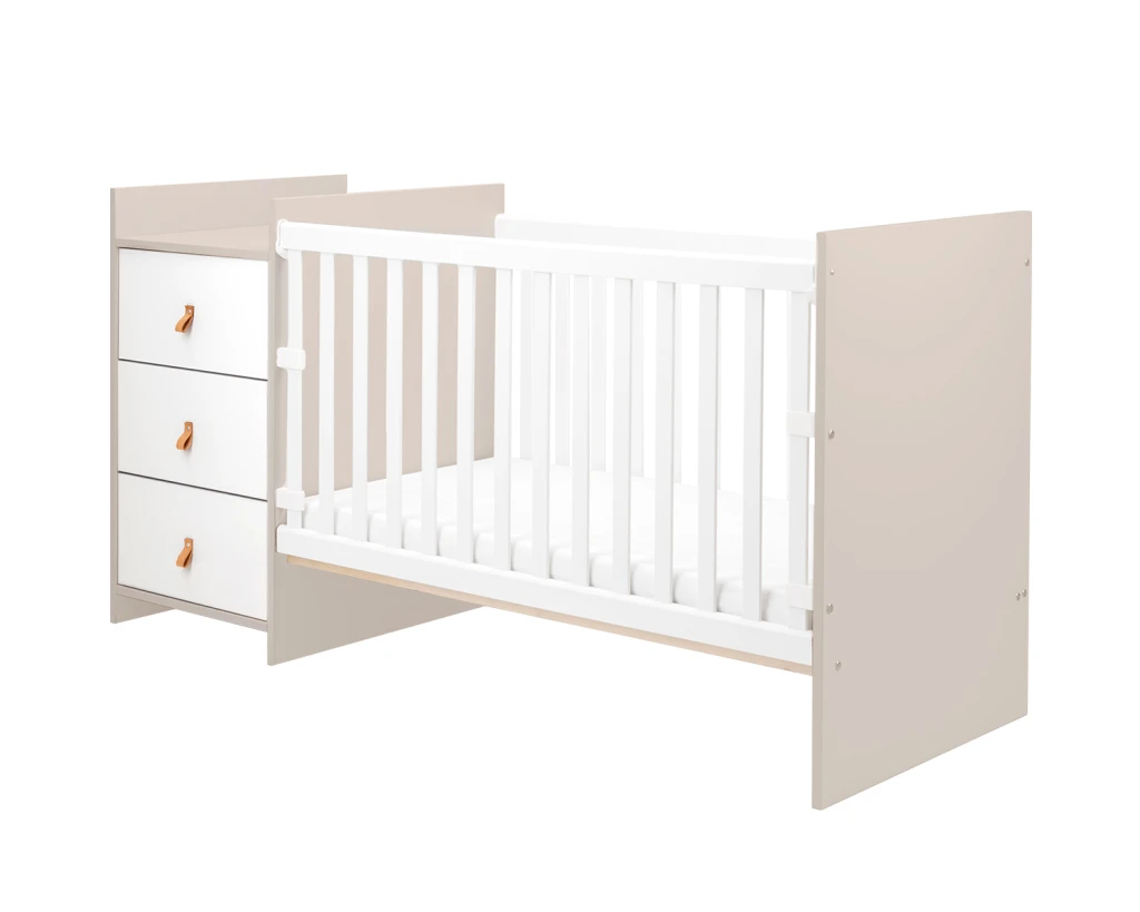 KIKKA BOO KREVETĆ SA KOMODOM ZA PRESVLAČENJE ILANA, BEIGE