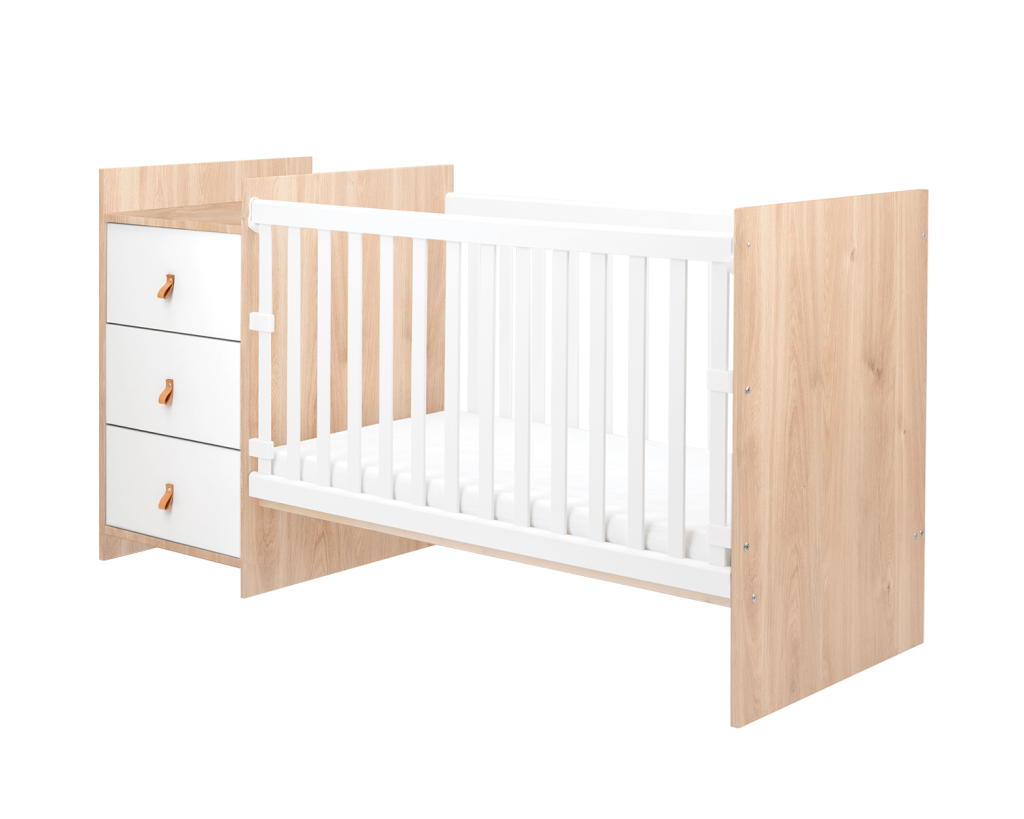 KIKKA BOO KREVETIĆ SA KOMODOM ZA PRESVLAČENJE ILANA, WOOD