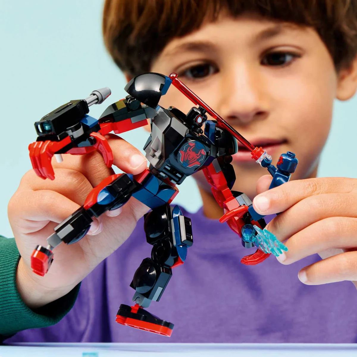 LEGO 76337 MILES MORALES MECH VS. SPIDER-MEN 2099