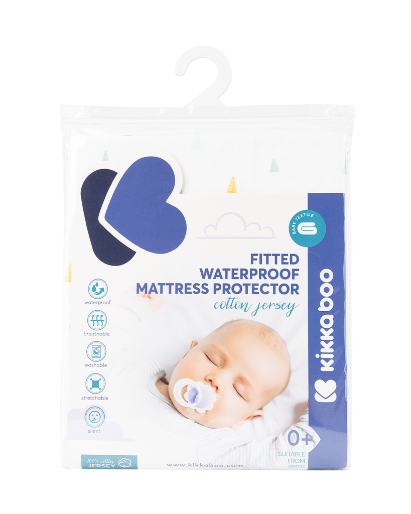 KIKKA BOO VODONEPROPUSNA PLAHTA ZAŠTITA ZA MADRAC 60/120/15 TRIANGLES