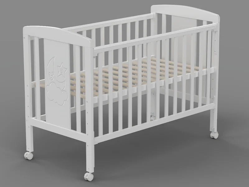 NESTA DRVENI KREVETIĆ LUNA 120X60CM