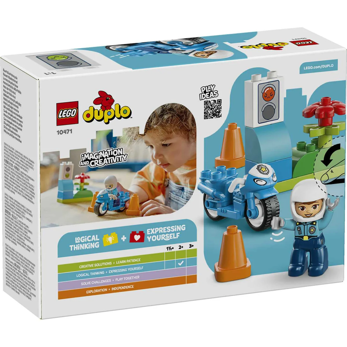 LEGO 10471 PLAVI POLICIJSKI MOTOR
