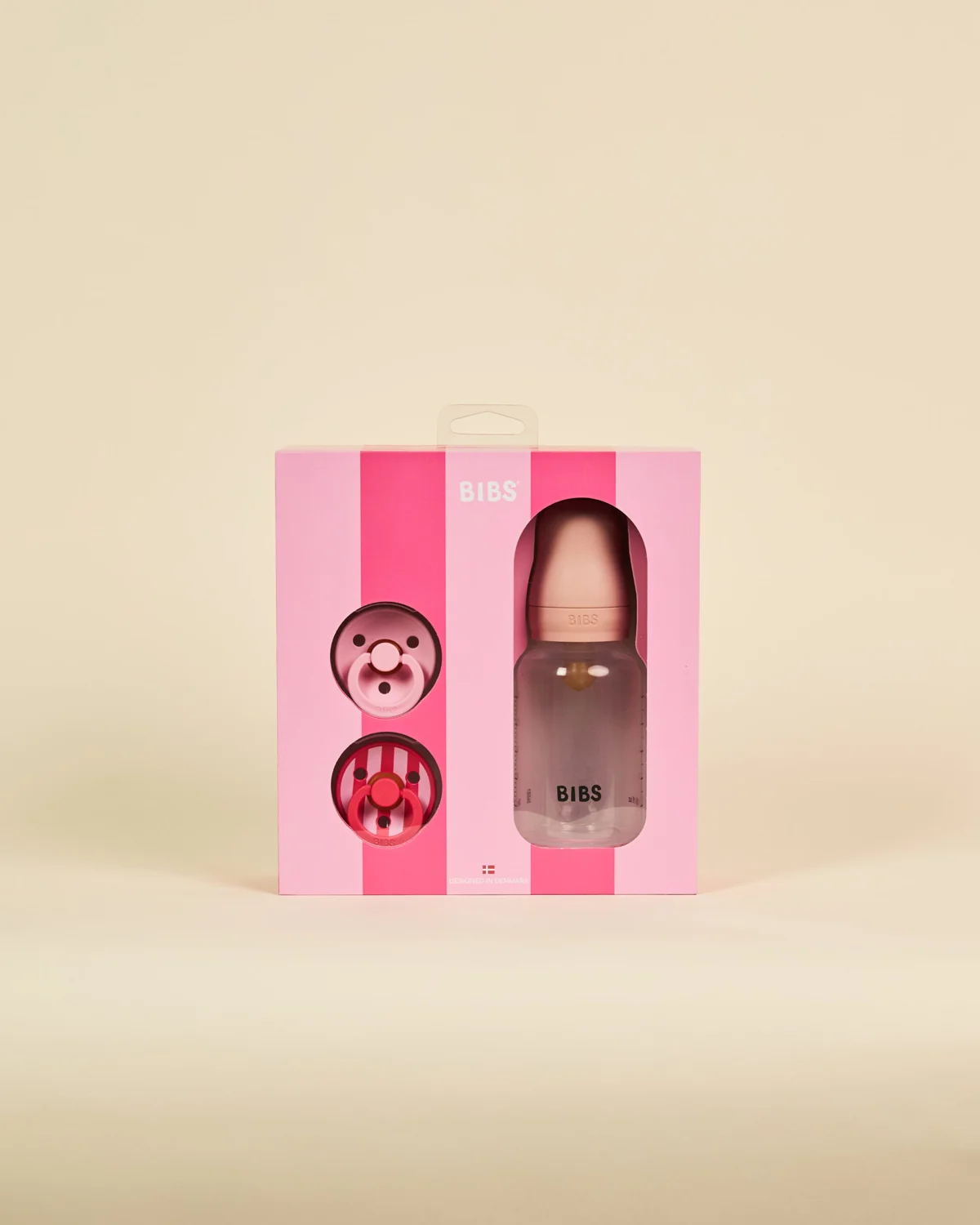 BIBS POKLON SET SPRINKLE DUDE+BOČICA,BLUSH