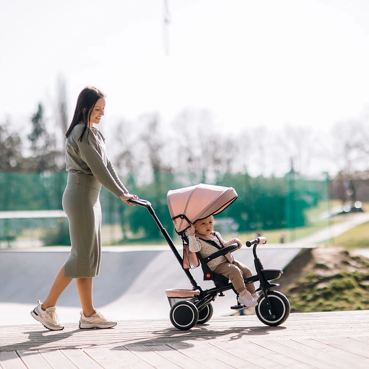 TRICIKL FREE 2 MOVE ELIPSO CRNO,ROZO TŠ.