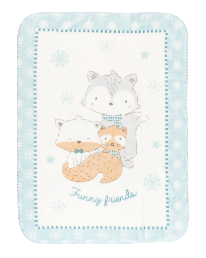 KIKKA BOO SUPER MEKANA DEKA 110/140 FUNNY FRENDS, PLAVA