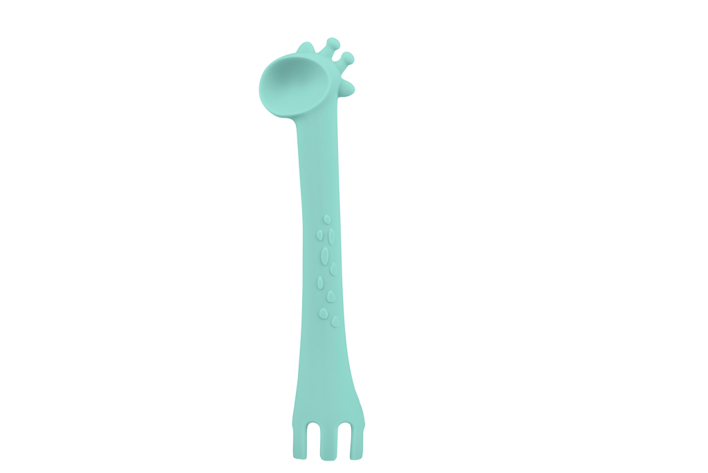 SILIKONSKA KAŠIKA GIRAFFE MINT