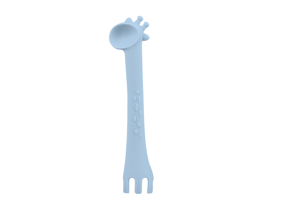 SILIKONSKA KAŠIKA GIRAFFE PLAVA