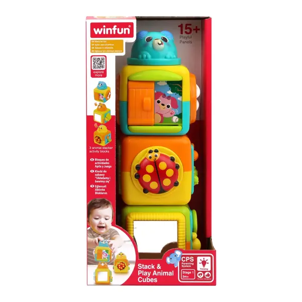 WINFUN IGRAČKA STACK&PLAY ANIMAL KOCKE