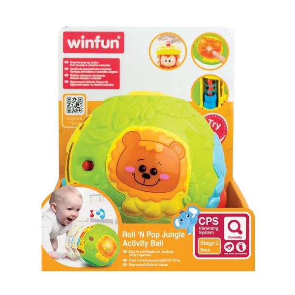 WINFUN ROLL N POP JUNGLE ACTIVITY LOPTA