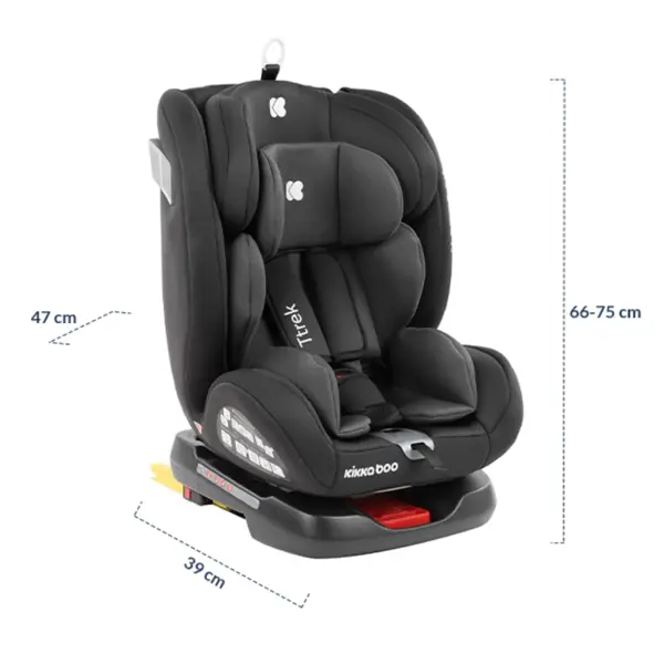 KIKKA BOO TTREK AUTOSJEDALICA ,0-36KG, BLACK 