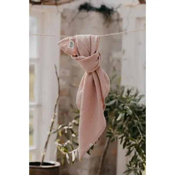 BIBS MUSLIN 2 PAK. 70/70CM BLUSH