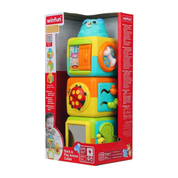 WINFUN IGRAČKA STACK&PLAY ANIMAL KOCKE