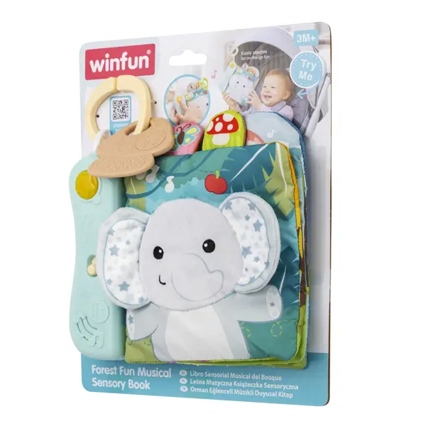 WINFUN IGRAČKA GLAZBENA SENZORNA KNJIGA FOREST FUN