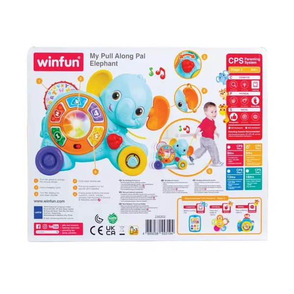 WINFUN IGRAČKA MY PULL ALONG PAL ELEPHANT