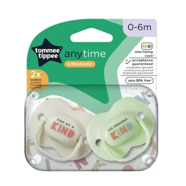 TOMMEE TIPPEE DUDA VARALICA ANY TIME 0-6MJ. 2KOM