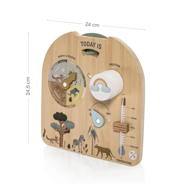ZOPA DRVENA MONTESSORI PLOČA VRIJEME