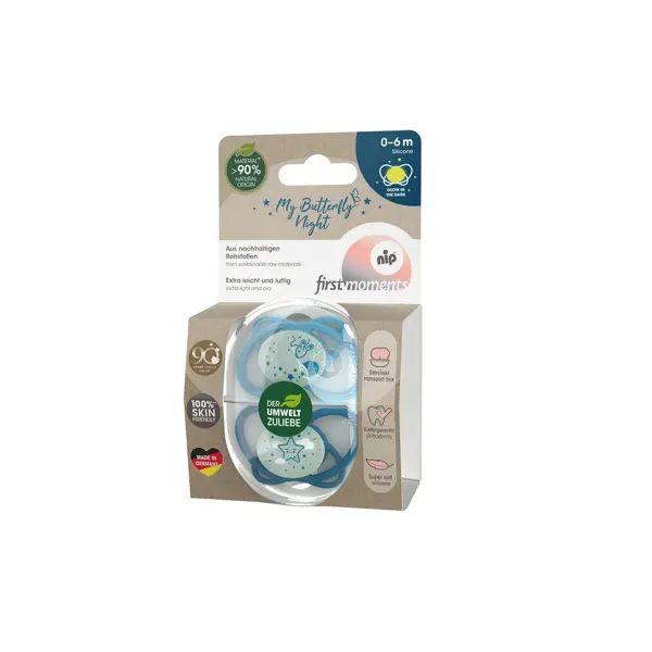 NIP BUTTERFLY NIGHT DUDA, SILIKON, VEL.1 (0-6 MJESECI)