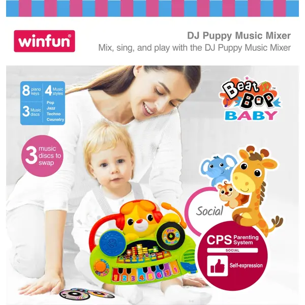 WINFUN IGRAČKA DJ PUPPY MUSIC MIXER