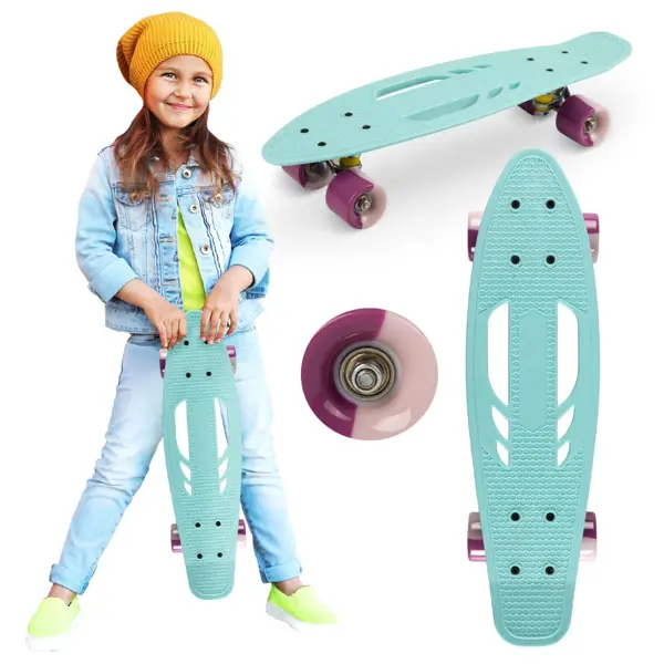 QKIDS GALAXY SKATEBOARD LIGHT BLUE