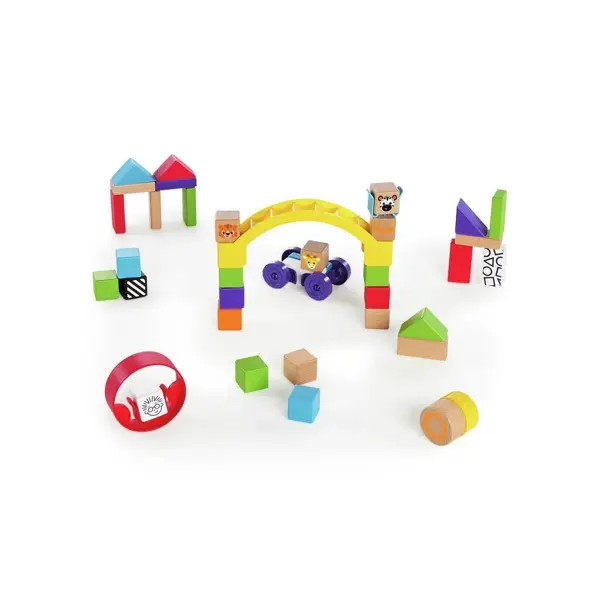 HAPE DRVENE KOCKE 40KOM FOR.