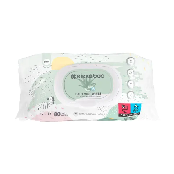 KIKKA BOO VLAŽNE MARAMICE 80KOM,ALOE VERA&PANTHENOL