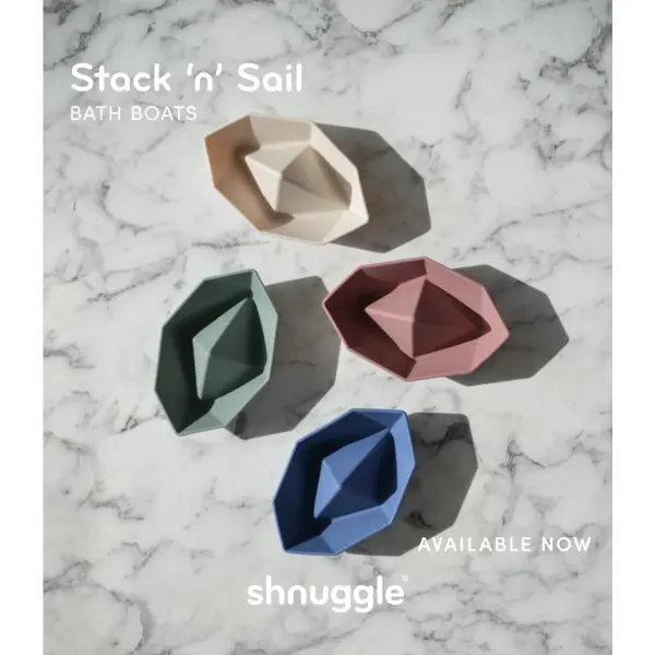 SHNUGGLE IGRAČKA ZA KUPANJE BRODIĆI,STACKNSAIL,4KOM
