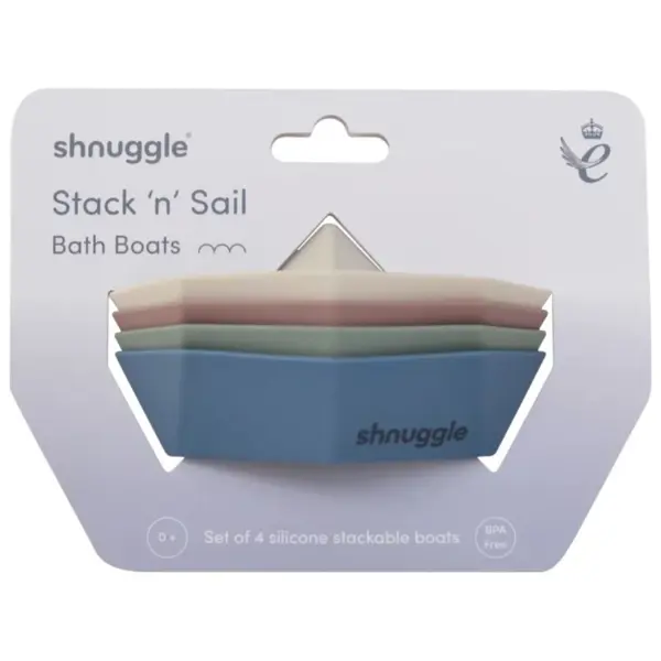 SHNUGGLE IGRAČKA ZA KUPANJE BRODIĆI,STACKNSAIL,4KOM