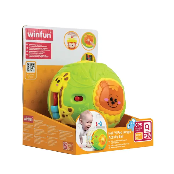 WINFUN ROLL N POP JUNGLE ACTIVITY LOPTA