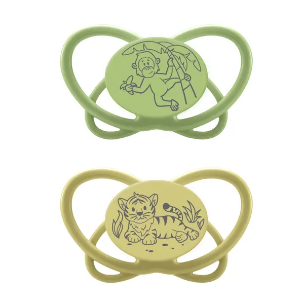 NIP BUTTERFLY GREEN,SILIK.,VEL.1, 0-6MJ