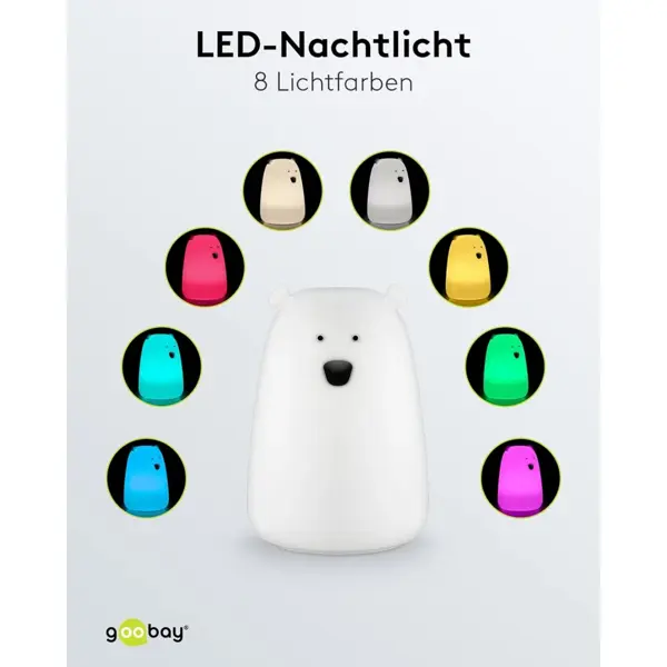 LED LAMPA MEDO,7 BOJA,PUNJIVA BATERIJA,TOUCH SENZOR