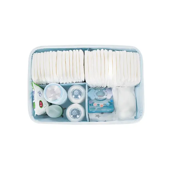 KIKKA BOO ORGANIZATOR ZA PELENE BEAR WITH ME BLUE