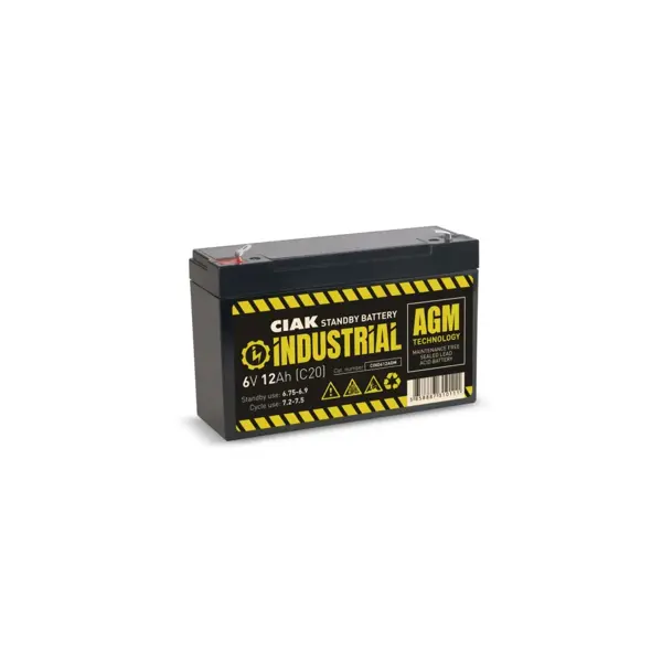 HERMETIK BATERIJA CIAK INDUS.6V-12AH