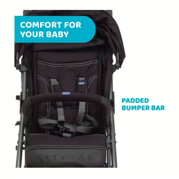 CHICCO LITEWAY 3 COMPLETE JET BLACK