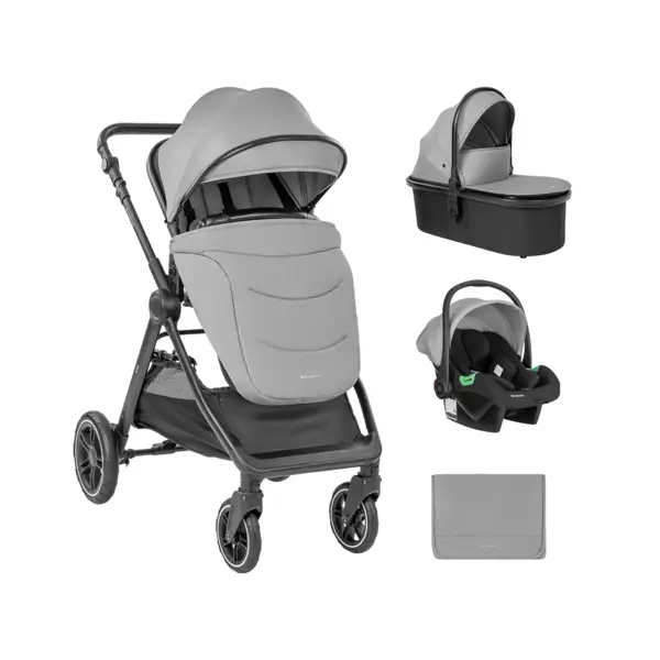 KIKKA BOO KOLICA AVA 3U1,GREY + GRATIS NESTA HRANILICA NELLY
